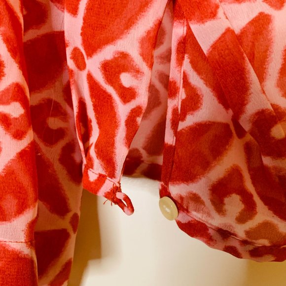 M Sheer Red Long Sleeved Tunic from Old Navy - Picture 2 of 4